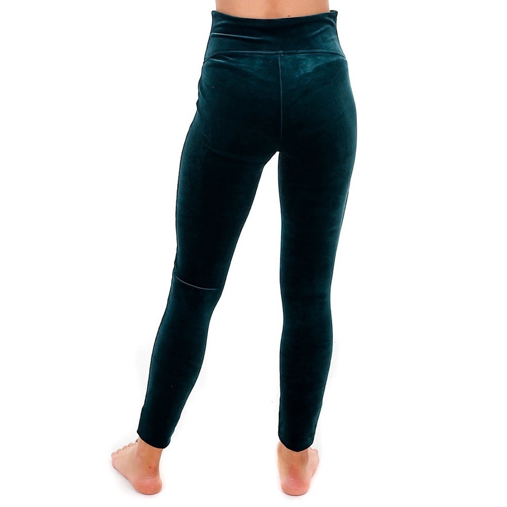 SPANX Velvet Tummy Control Malachite High Rise Leggings - Picture 3 of 10